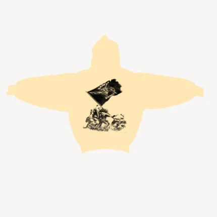 Saint Vanity Cream Flag Hoodie