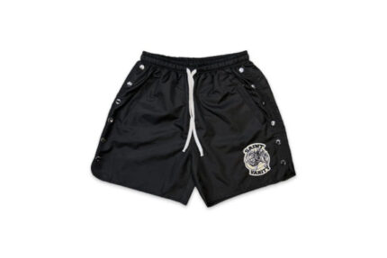 Saint Vanity Logo Nylon Shorts Black
