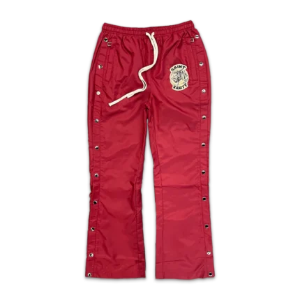 Saint Vanity Nylon Track Pants “Maroon”